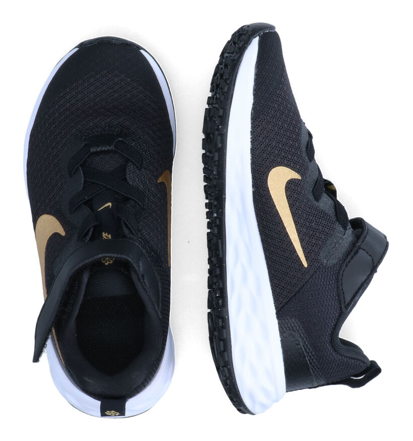 Nike Revolution 6 Zwarte Sneakers voor meisjes (308999) - geschikt voor steunzolen