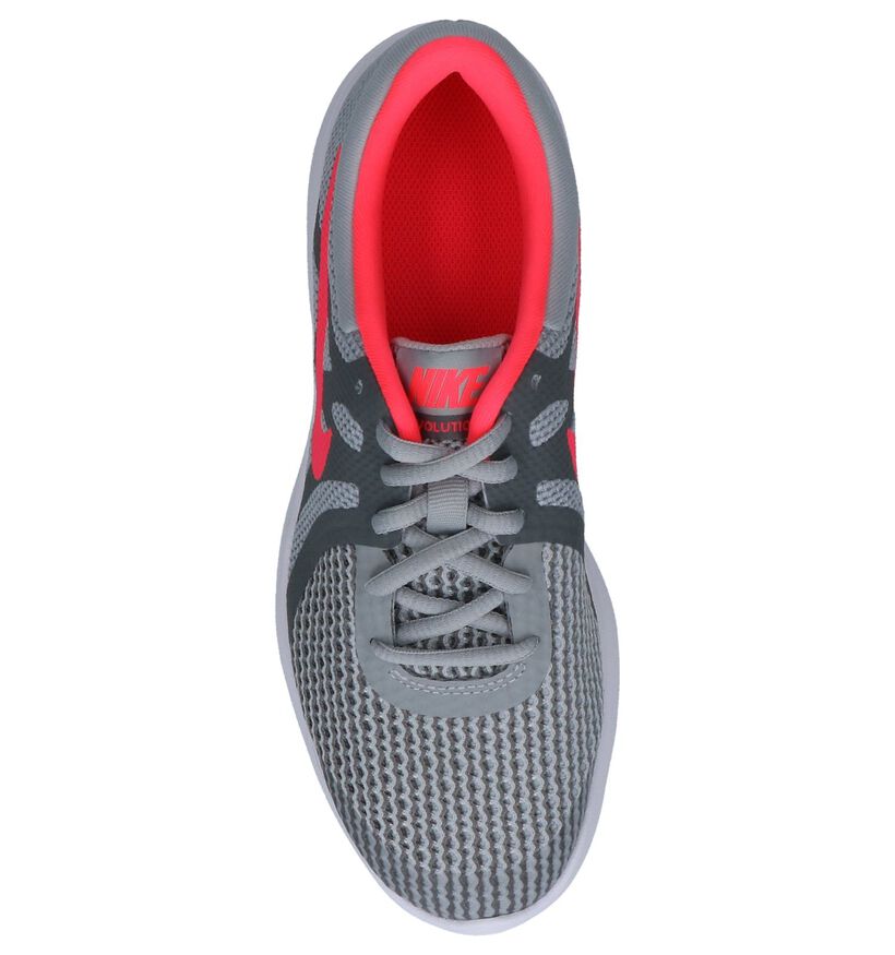 Lichtgrijze Sneakers Nike Revolution 4 GS in stof (222227)