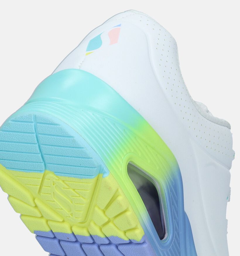 Skechers Uno Rainbow Souls Witte Sneakers voor dames (344741)