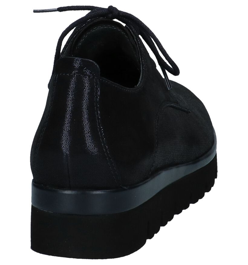 Gabor Best Fitting Chaussures à lacets en Bleu foncé en nubuck (231148)