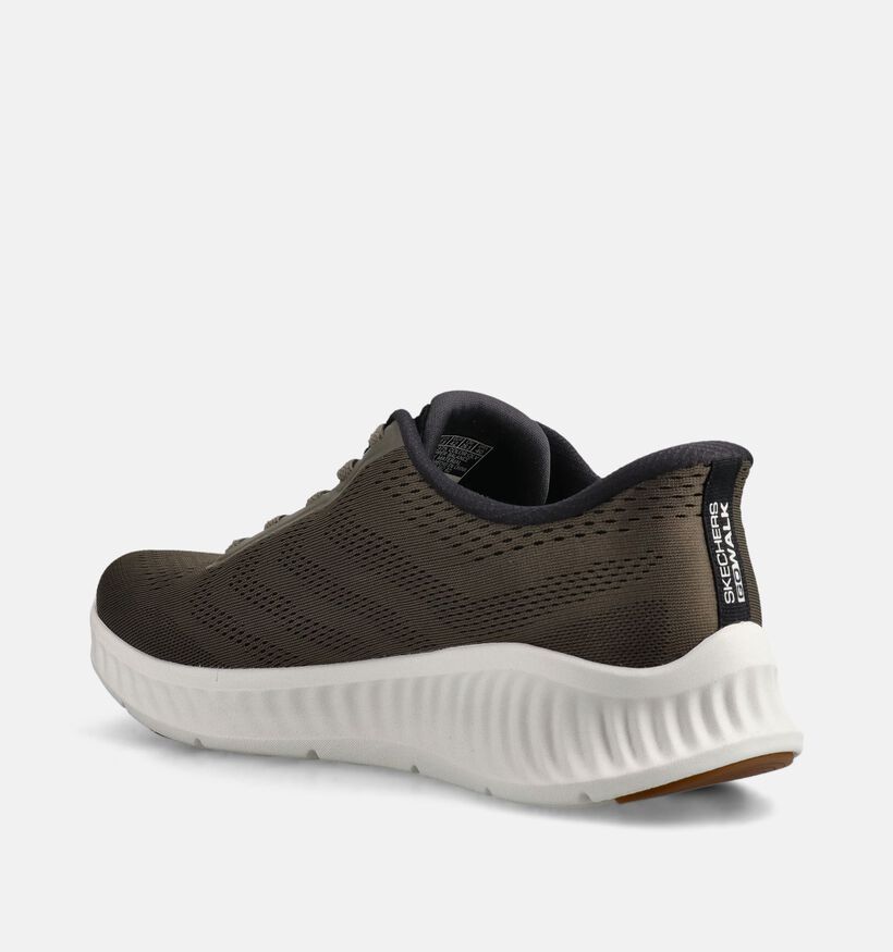 Skechers Go Walk Now Payton Kakigroene Slip-in Sneakers voor heren (367469)