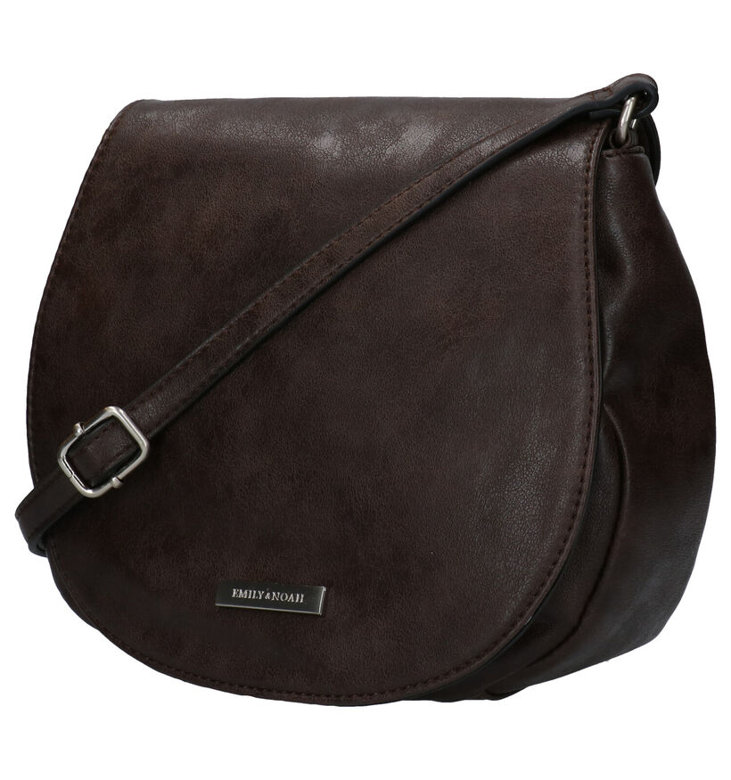 Emily & Noah Bruine Crossbody Tas in kunstleer (282193)