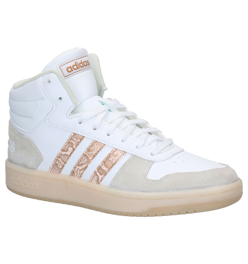 adidas Hoops Witte Sneakers voor dames (300158)