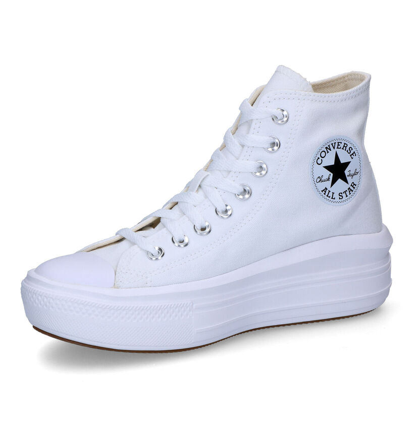 Converse Chuck Taylor AS Move High Baskets en Blanc pour femmes (317107) - pour semelles orthopédiques