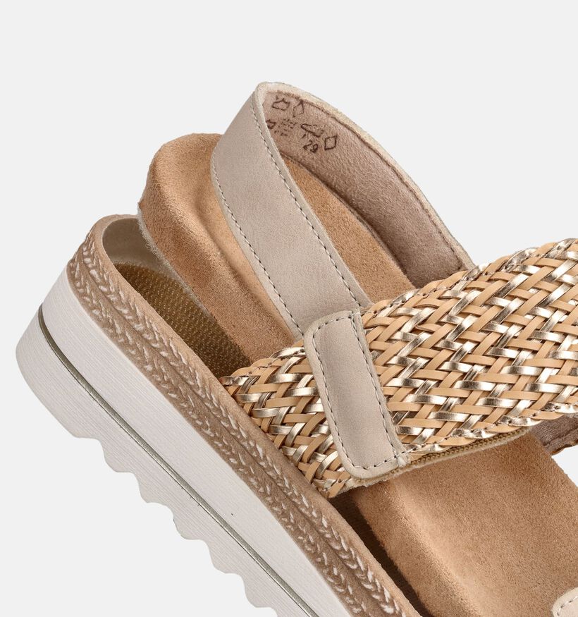 Remonte Beige/Gouden Sandalen voor Steunzolen voor dames (370471) - geschikt voor steunzolen