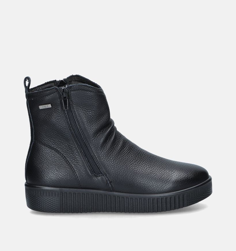 G-Comfort Zwarte Platte enkellaarzen voor dames (348558) - geschikt voor steunzolen