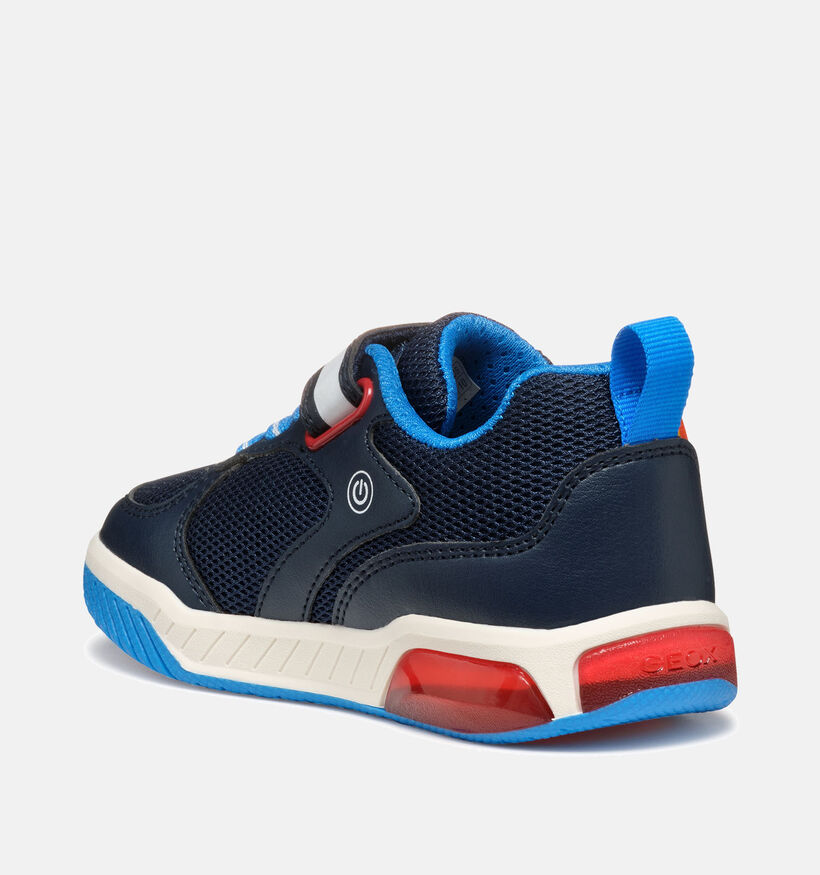 Geox Light-Up Inek Blauwe Velcroschoenen Monster Truck voor jongens (356383) - geschikt voor steunzolen