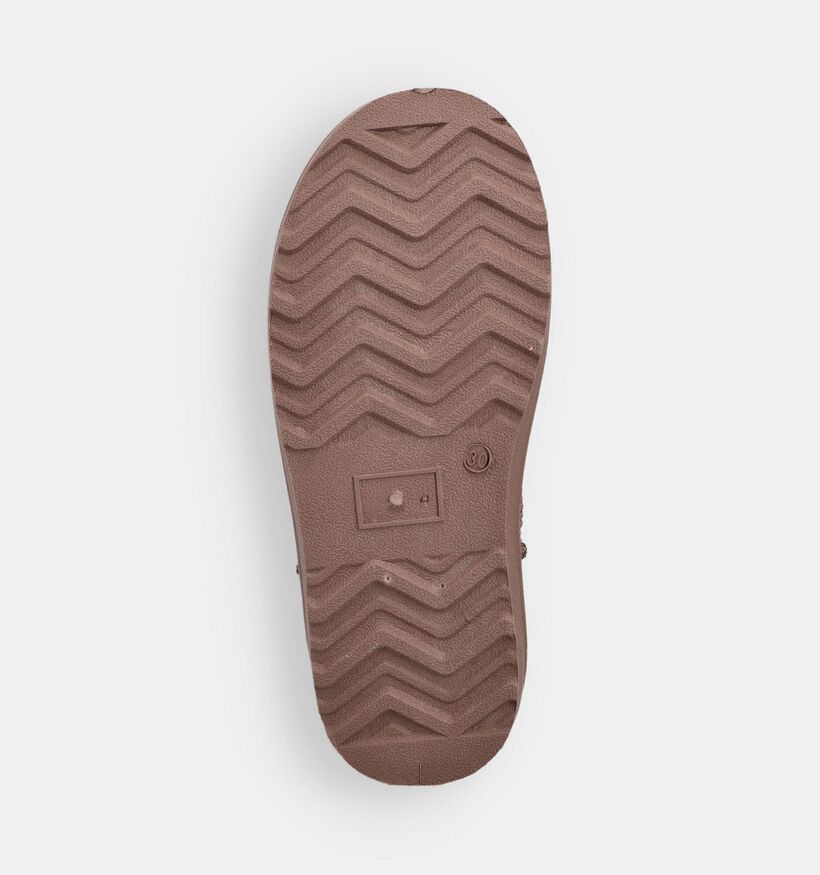 Braqeez Taupe Winterboots voor meisjes (364619) - geschikt voor steunzolen