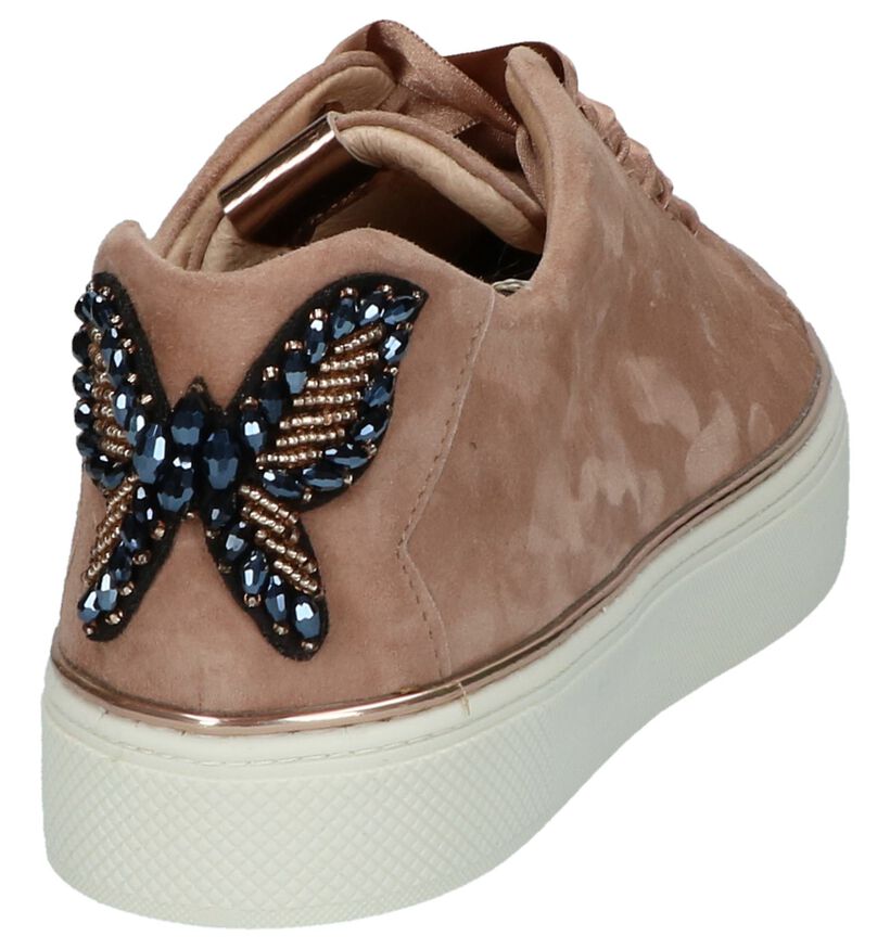 Roze Sneakers met Vlinder Hampton Bays in daim (218907)