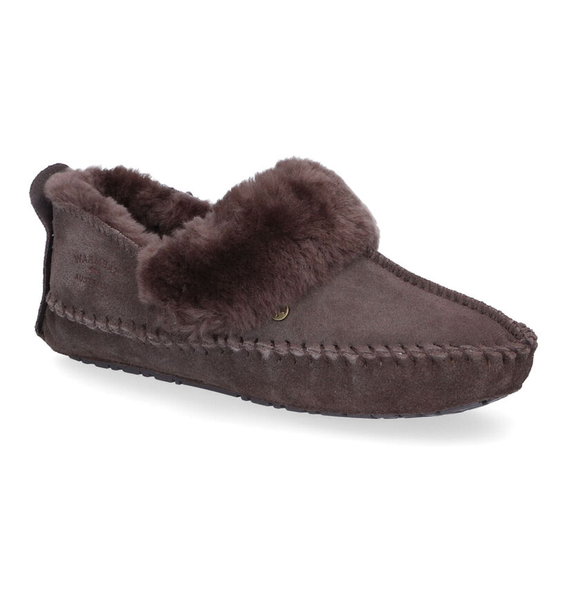 Warmbat Barrine Bruine Pantoffels voor dames (326091)