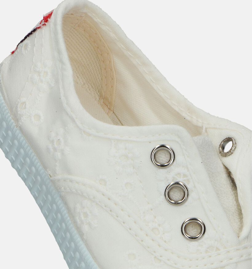 Cienta Witte Slip-ons voor jongens, meisjes (355426) - geschikt voor steunzolen