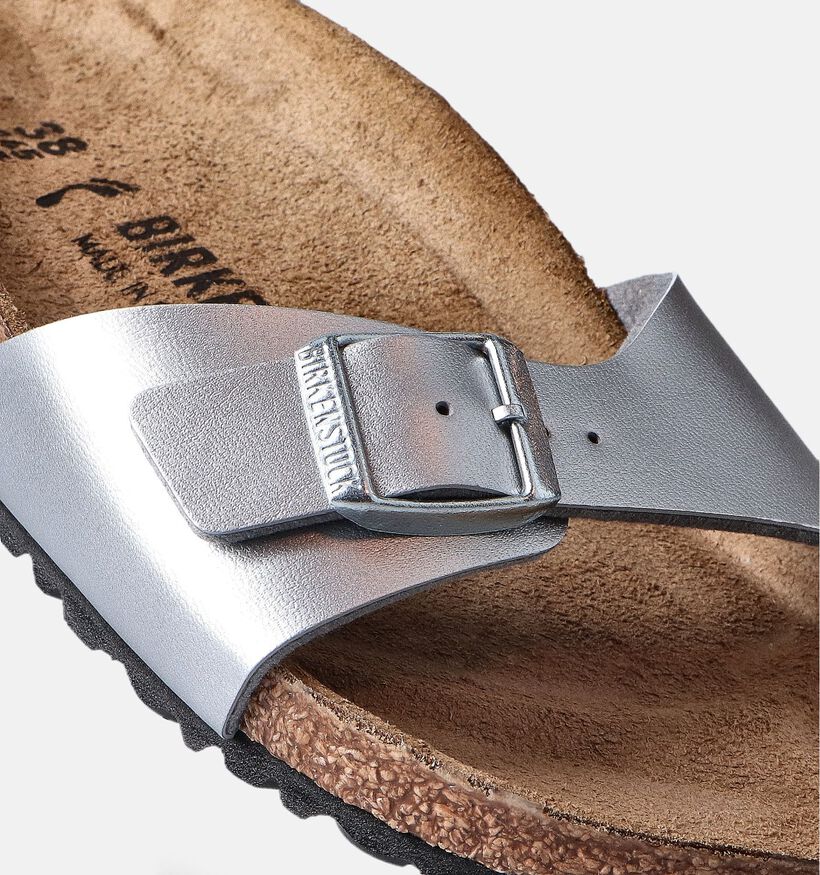 Birkenstock Madrid Nu-pieds en Argent pour femmes (350901)