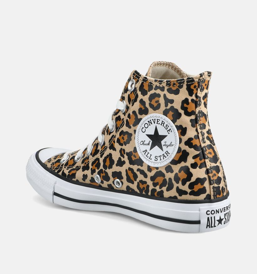 Converse Chuck Taylor All Star Leopard Bruine Sneakers voor dames (376079) - geschikt voor steunzolen