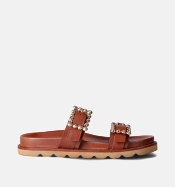 Nu-pieds cognac