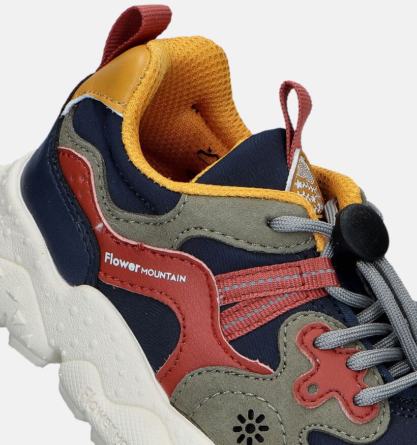 Naturino x Flower Mountain Yamano 3 Chaussures à lacets en Bleu pour garçons (349000) - pour semelles orthopédiques