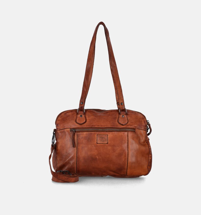Bear Design Sac à bandoulière en Cognac pour femmes (358878)