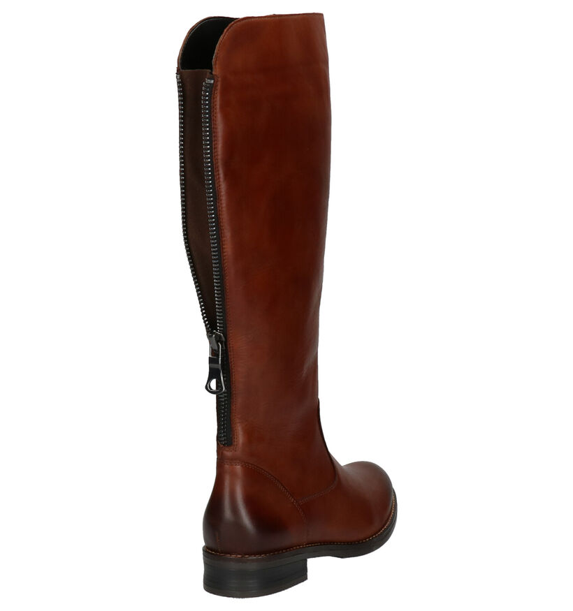 Remonte Bottes hautes en Cognac en cuir (260590)