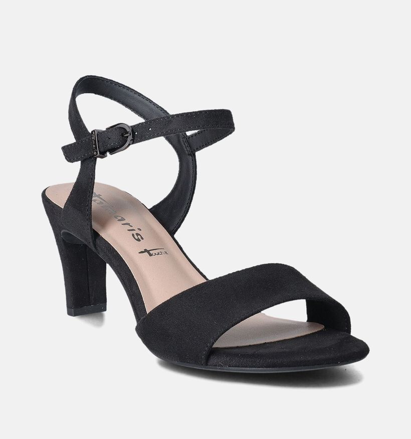 Tamaris Zwarte Sandalen met hak voor dames (354306)