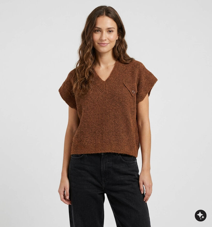 Desires Selma Pull en Brun fonc&eacute; pour femmes (379186)