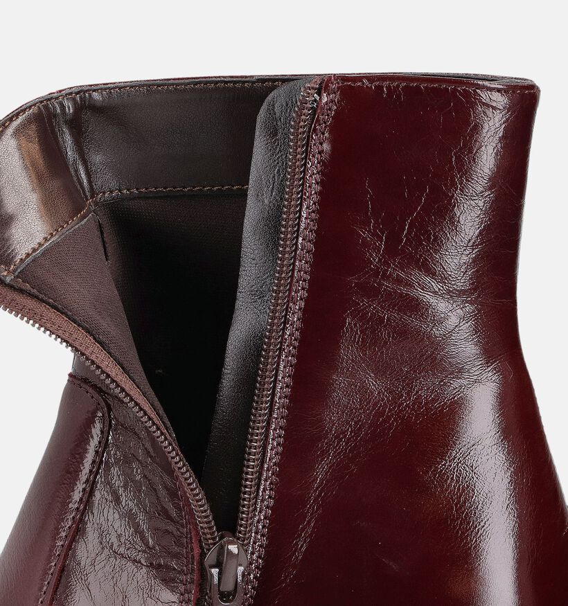 Laurent David Bottines à talons en Bordeaux pour femmes (365123)