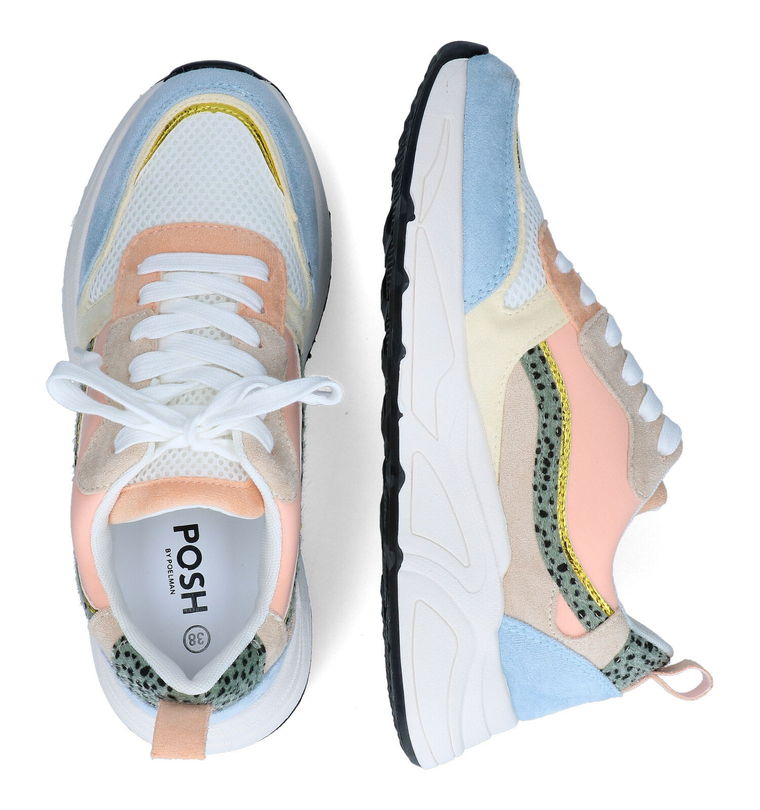 Posh by Poelman Blauwe Sneakers Dames Sneakers Online op TORFS.BE