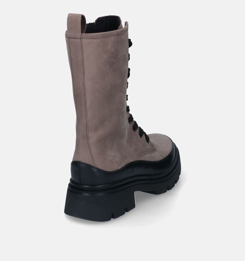 Gabor Best Fitting Taupe Veterboots voor dames (315234)