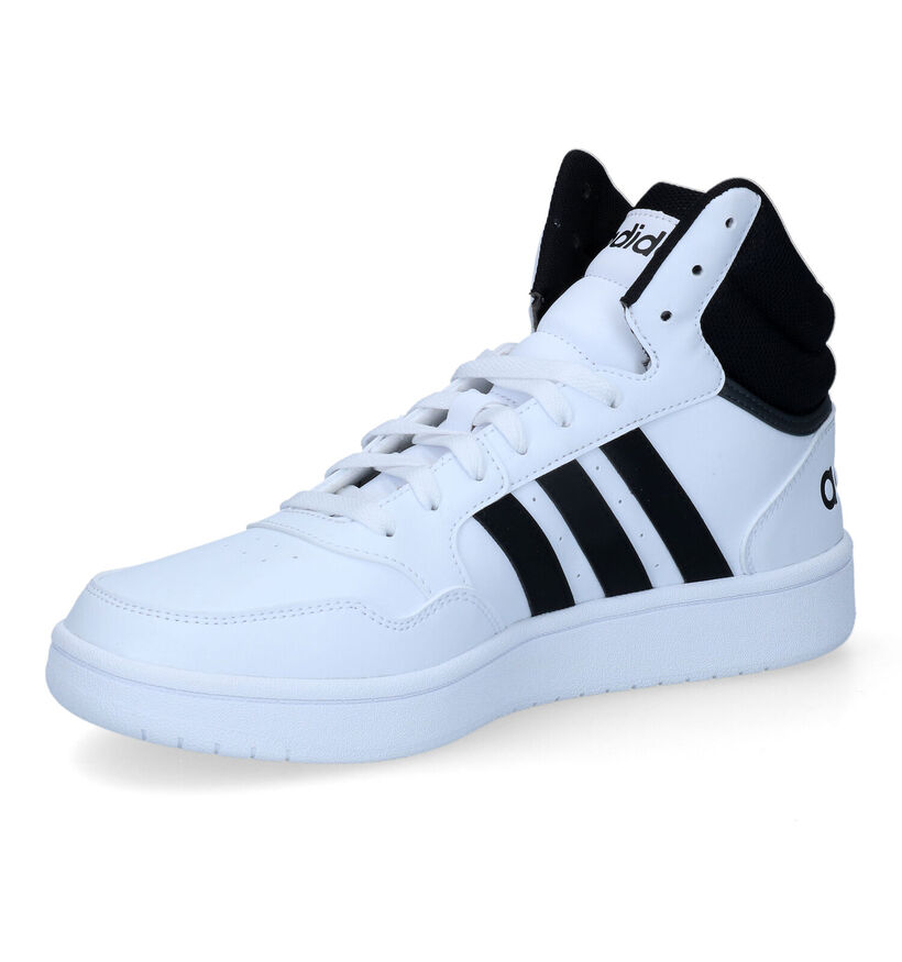adidas Hoops 3.0 Mid Witte Hoge Sneakers voor heren (308454)