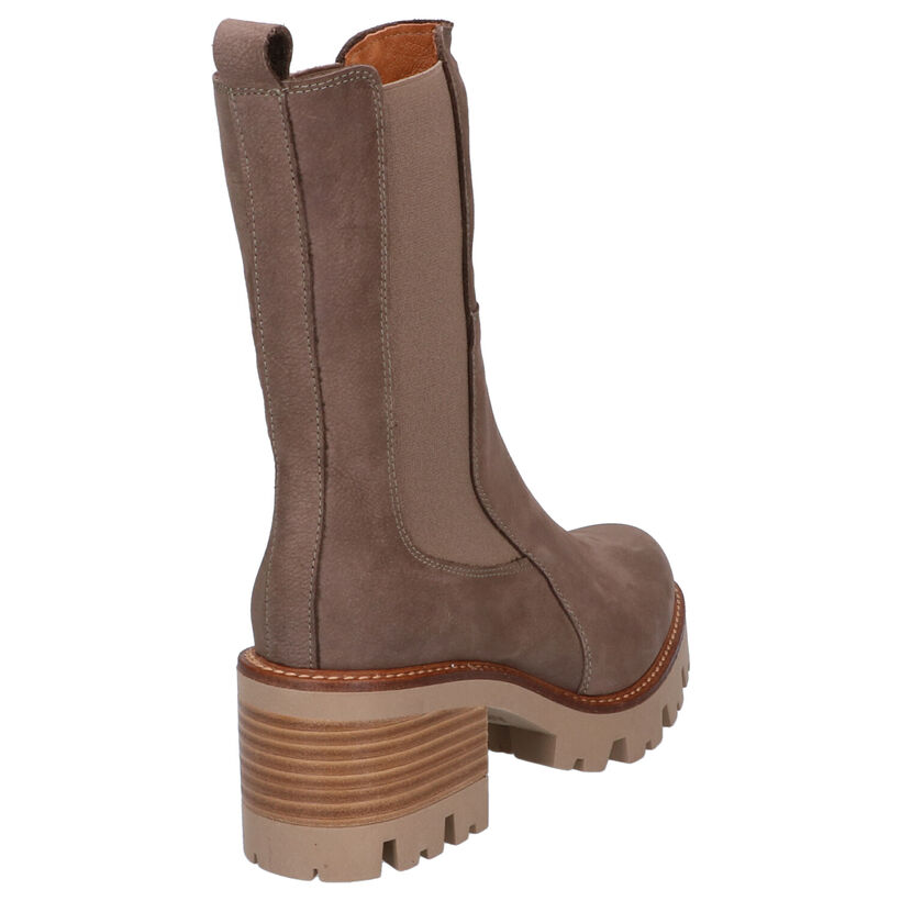 Akula Bottes courtes en Brun clair en nubuck (298734)