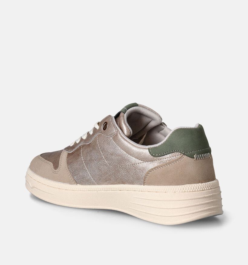 Mustang Gouden Sneakers voor dames (353431) - geschikt voor steunzolen