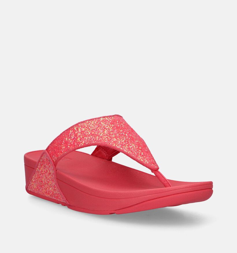 FitFlop Lulu Glitter Roze Teenslippers voor dames (336960)