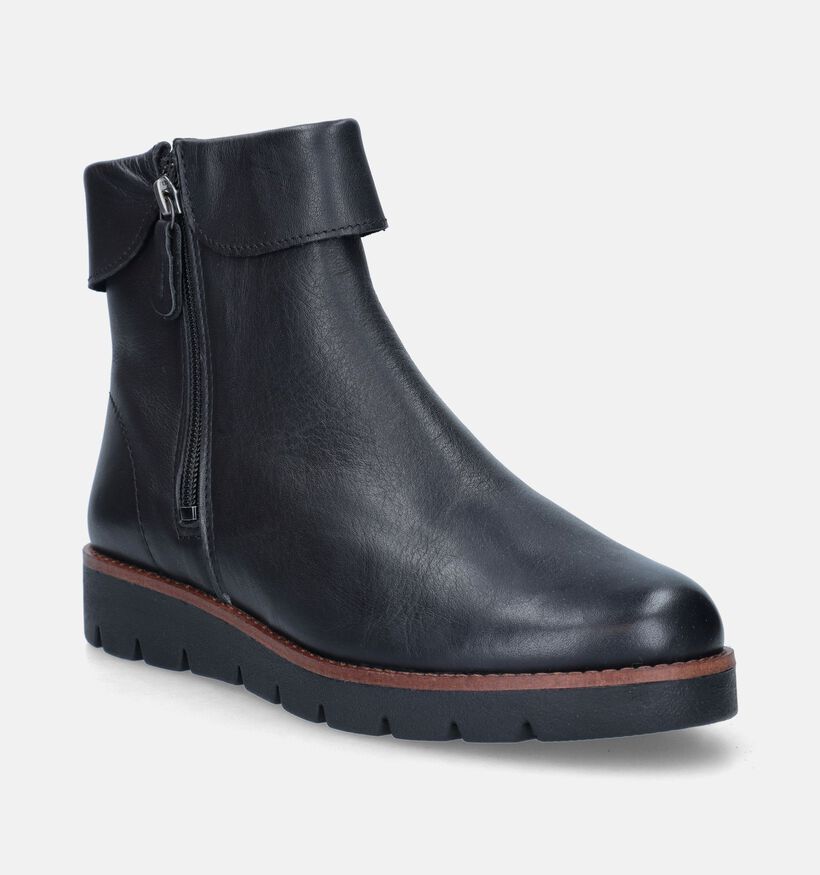 Solemade Zoe 84 Bottillons plates en Noir pour femmes (346785) - pour semelles orthopédiques