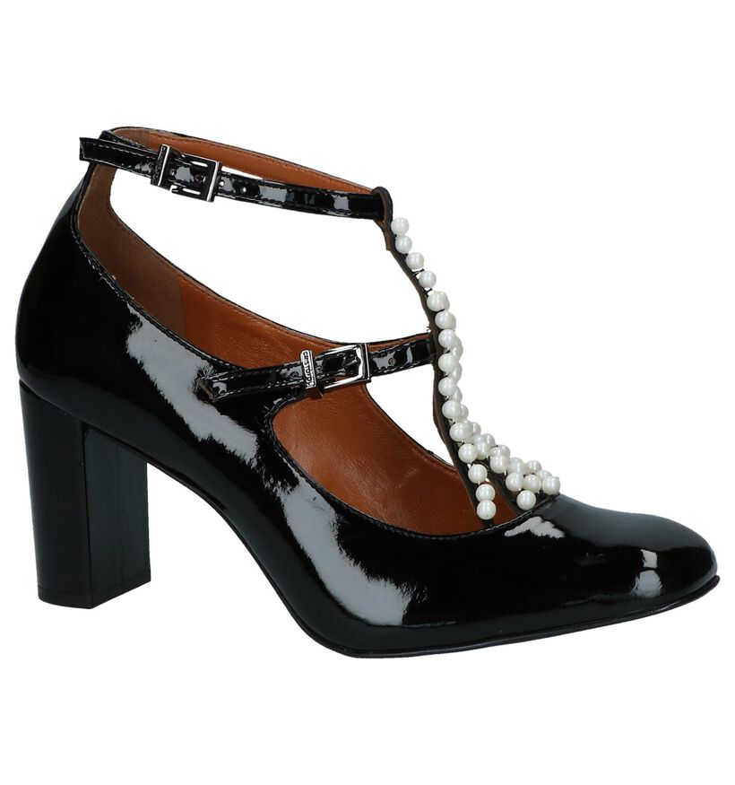 Cristófoli Escarpins à bride en Noir en cuir (233067)