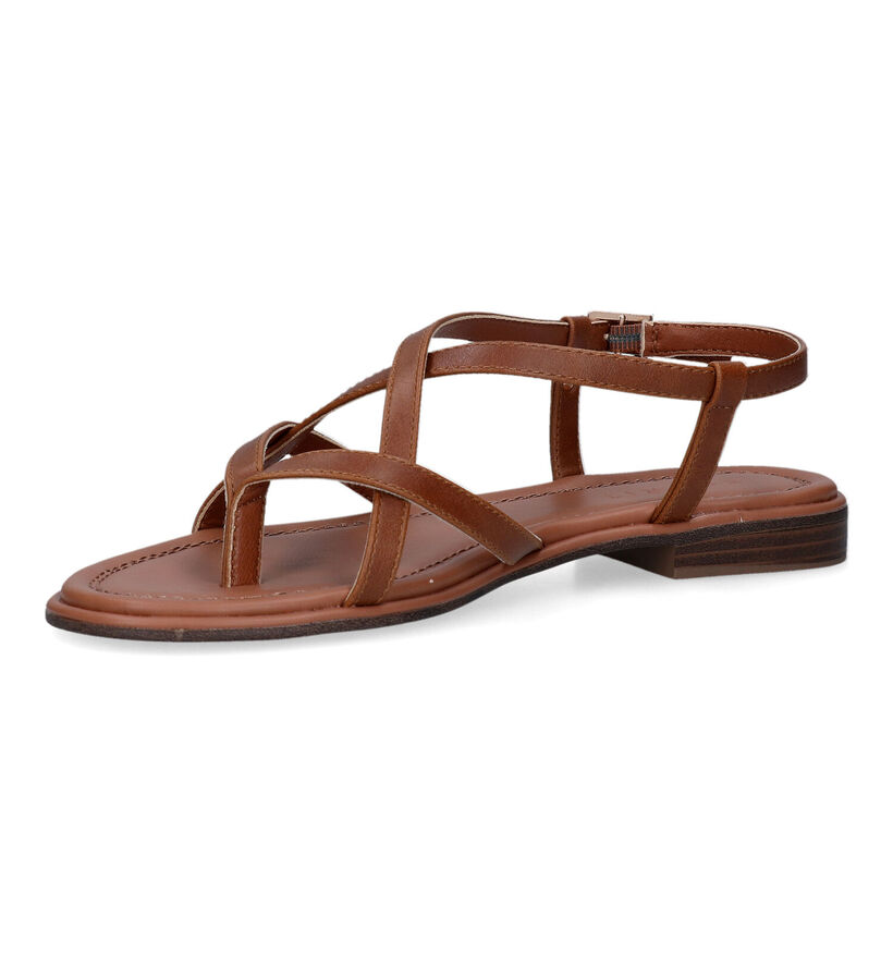 Esprit Cognac Platte sandalen voor dames (334101)