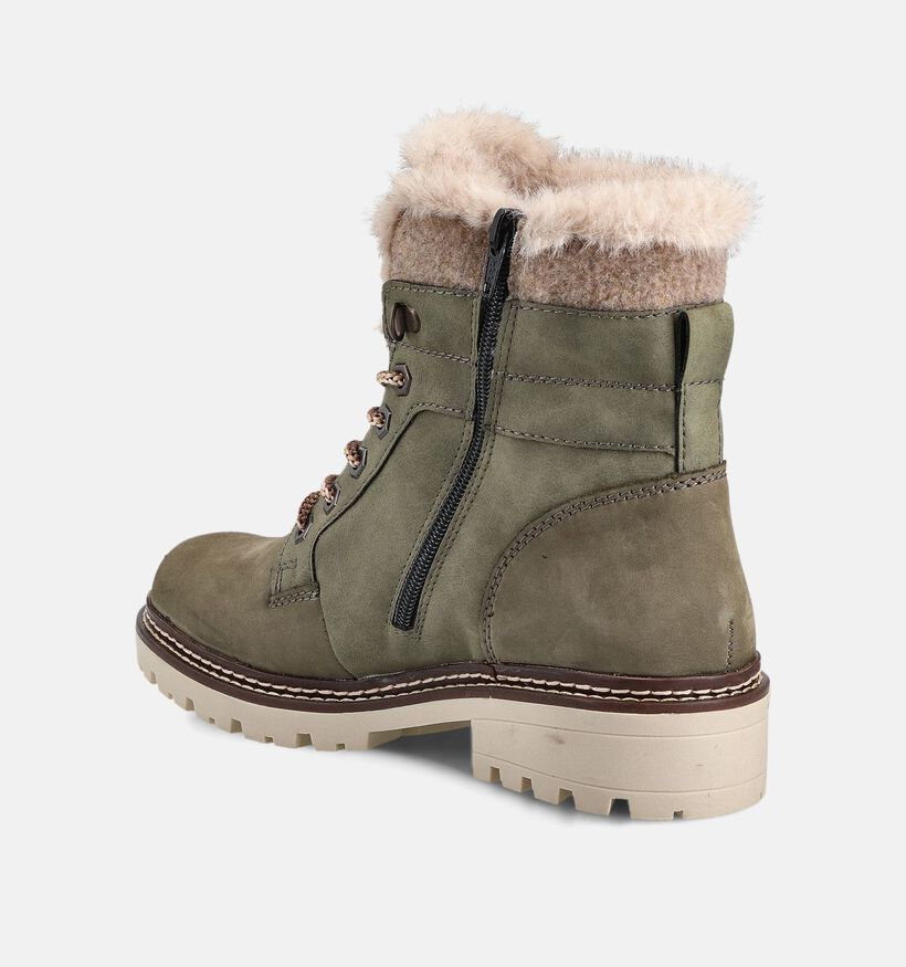 Remonte Boots à lacets en Vert kaki pour femmes (363561) - pour semelles orthopédiques