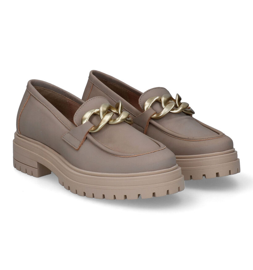 Sweet Lemon Bouleau Mocassins en Taupe pour femmes (309212)