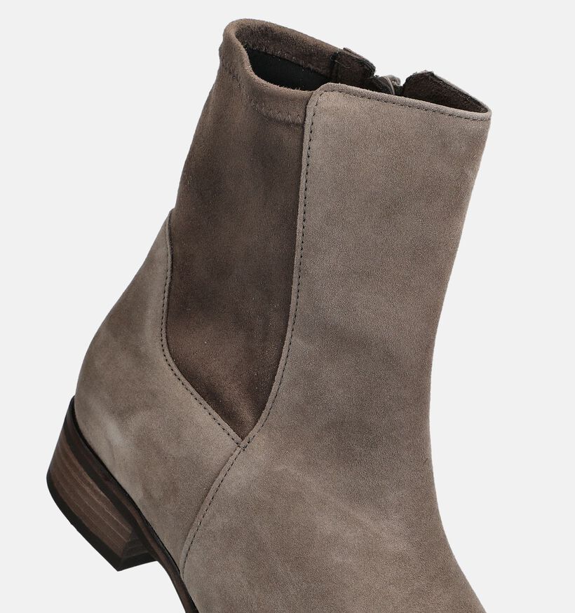 Gabor Boots en Taupe pour femmes (380074) - pour semelles orthop&eacute;diques
