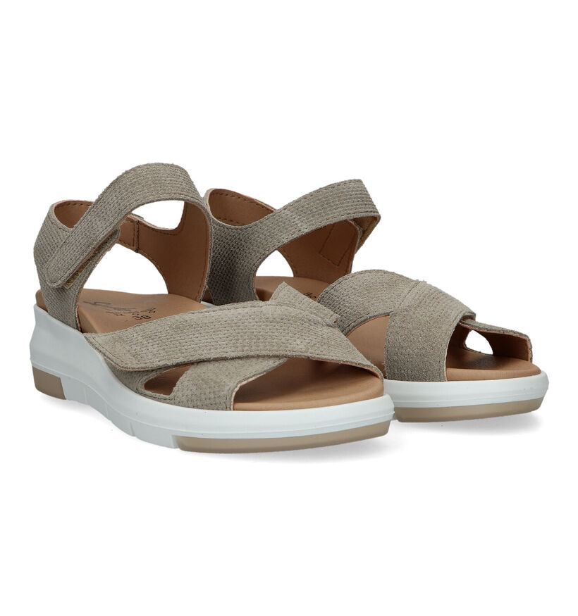 Solemade Maria Kaki Sandalen voor Steunzolen voor dames (324332) - geschikt voor steunzolen