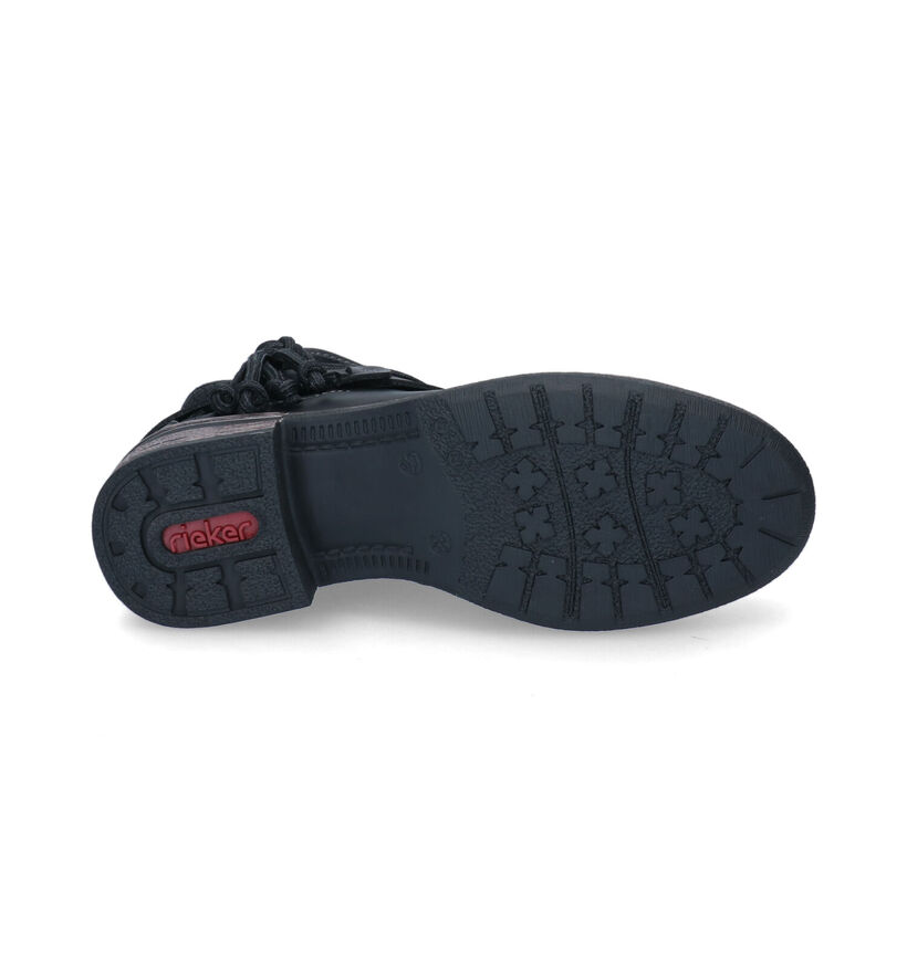 Rieker Bottines plates en Noir pour femmes (331652)
