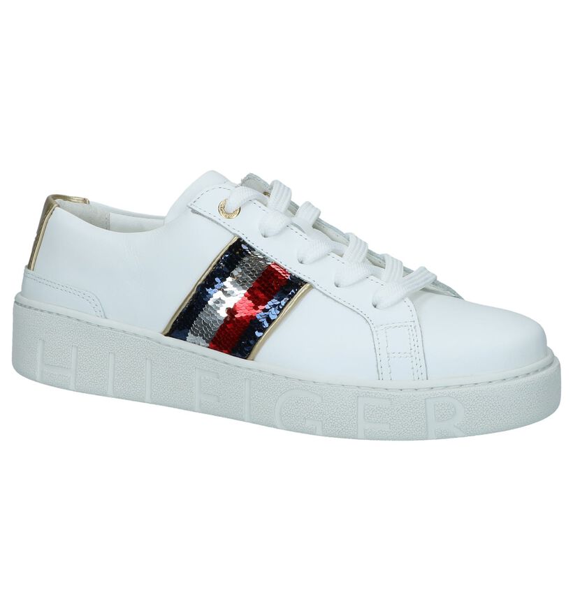 Tommy Hilfiger Baskets basses en Bleu en cuir (237245)