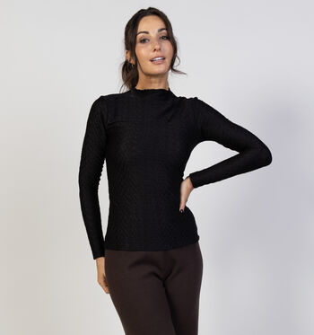 Vila T-shirts Noir/Beige