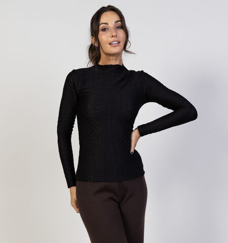 Vila T-shirts Zwart/Beige