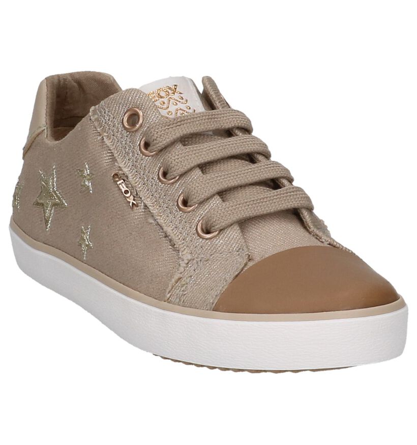 Geox Chaussures basses en Beige foncé en textile (210503)