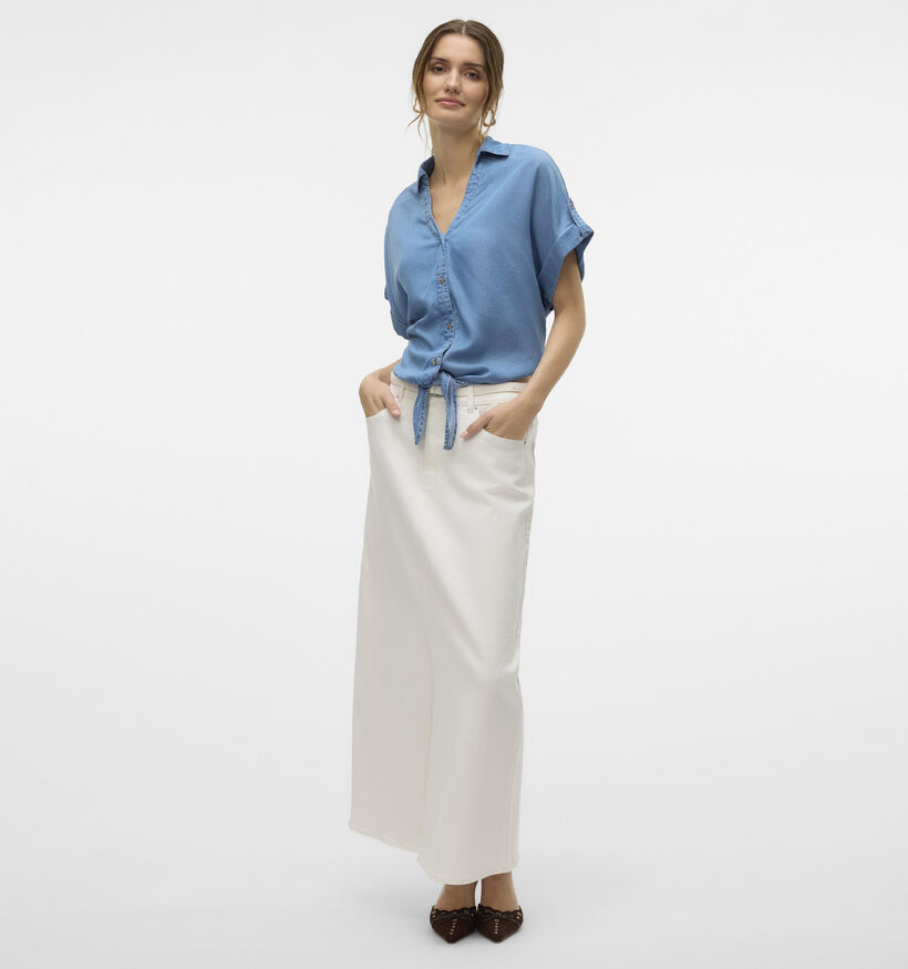 Vero Moda Fleur Blauwe Blouse voor dames (369411)