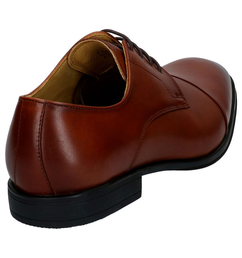 Steptronic Franco Cognac Veterschoenen in leer (283671)