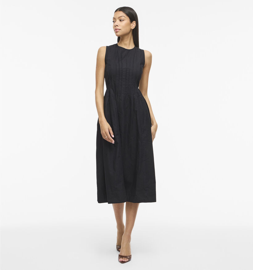 Vila Jimba O-Neck Robe mi-longue en Noir pour femmes (374264)