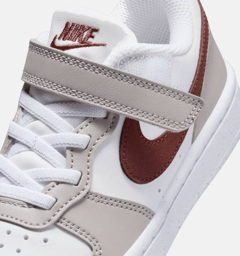 Nike Court Borough Recraft HF Baskets en Blanc pour filles (347988)