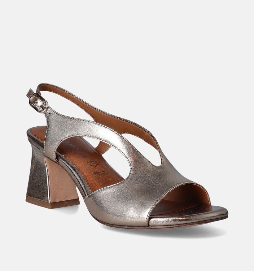 Tamaris Sandales avec talon en Or pour femmes (356952)