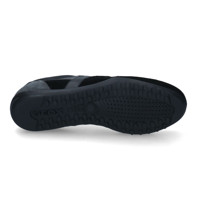 Geox Wells Chaussures basses en Noir en cuir (315803)