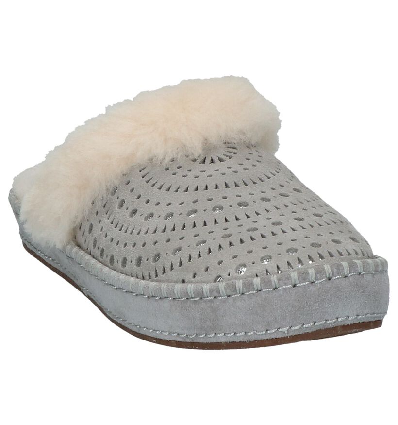 UGG Pantoufles ouvertes en Gris en daim (206395)