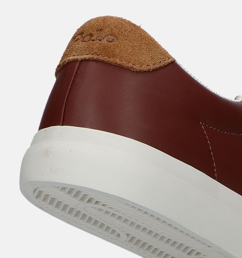 Polo Ralph Lauren Longwood Cognac Veterschoenen voor heren (330028) - geschikt voor steunzolen